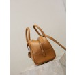Borsa a mano piccola Sac De Jour Boston YSL Saint Laurent marrone pelle liscia