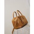 Borsa a mano piccola Sac De Jour Boston YSL Saint Laurent marrone pelle liscia