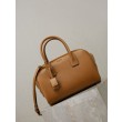Borsa a mano piccola Sac De Jour Boston YSL Saint Laurent marrone pelle liscia