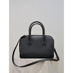 Bora Pari all'originale replica a mano piccola Sac De Jour Boston YSL Saint Laurent nera grana