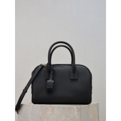Bora Pari all'originale replica a mano piccola Sac De Jour Boston YSL Saint Laurent nera grana
