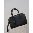 Bora Pari all'originale replica a mano piccola Sac De Jour Boston YSL Saint Laurent nera grana