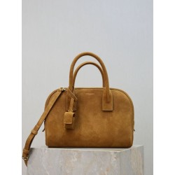 Borse Replica a mano piccola Sac De Jour Boston YSL Saint Laurent nera scamosciato