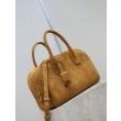 Borse Replica a mano piccola Sac De Jour Boston YSL Saint Laurent nera scamosciato