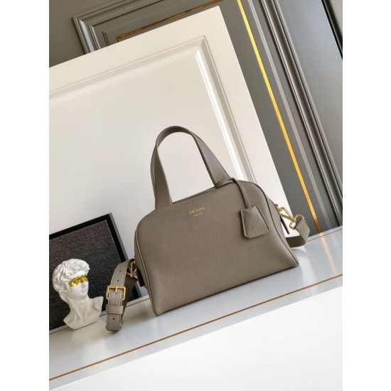 Borse Imitazioni a mano Prada Media 1BB149 Grigio