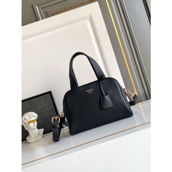 Borsa a mano Prada Media 1BB149 Nero