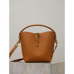 Borse Imitazioni a secchiello piccola YSL Saint Laurent LE 37 Giallo