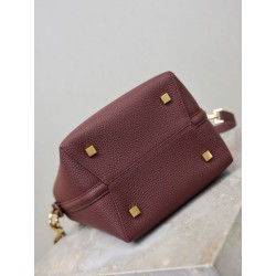 Borsa a secchiello piccola YSL Saint Laurent LE 37 marrone