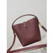 Borsa a secchiello piccola YSL Saint Laurent LE 37 marrone