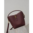 Borsa a secchiello piccola YSL Saint Laurent LE 37 marrone