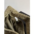 Borsa a tracolla Bottega Veneta Large Hop in camoscio intrecciato verde oliva