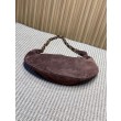Borsa a tracolla Hobo YSL Saint Laurent Amalia croissant Caffè