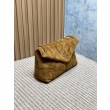 Borse Replica a tracolla media YSL Saint Laurent Toy puffer cammello scamosciata