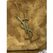 Borse Replica a tracolla media YSL Saint Laurent Toy puffer cammello scamosciata