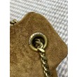 Borse Replica a tracolla media YSL Saint Laurent Toy puffer cammello scamosciata