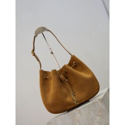 Borsa a tracolla PARIS VII YSL Saint Laurent Jamie Pochon scamosciata marrone