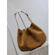 Borsa a tracolla PARIS VII YSL Saint Laurent Jamie Pochon scamosciata marrone