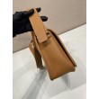 Borsa a tracolla strutturata Prada marrone