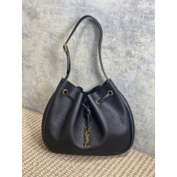 Borse Firmate Replica hobo piccola YSL Saint Laurent Paris VII nera goffrata
