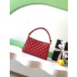 Borsa hobo trapuntata Chanel AS6045 bordeaux