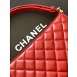 Borsa hobo trapuntata Chanel AS6045 bordeaux