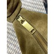 Borsa mini hobo Amalia YSL Saint Laurent Grigio scamosciato