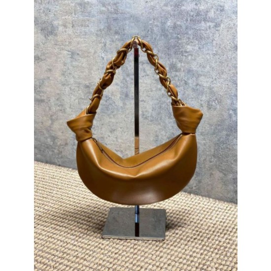Borsa mini hobo Amalia YSL Saint Laurent marrone