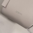 Borsa tote media classica Loewe Hammock Flip Beige