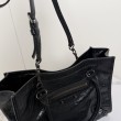 Borse Imitazioni tote verticale piccola Balenciaga Le City nera