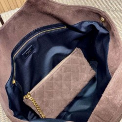 Replica Borse Imitazioni tote YSL Saint Laurent Icare scamosciata marrone Imitazioni Replica qualità specchio Borse Imitazioni tote YSL Saint Laurent Icare scamosciata marrone