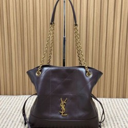Replica qualità specchio Borsa  1:1 tote piccola/grande YSL Saint Laurent Jamie Shopping caffè