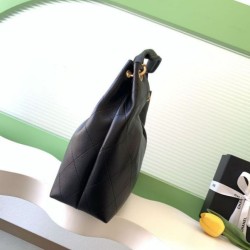 Replica Borsa Chanel 26C Dumpling Hobo AS5978 nera Imitazioni Replica qualità specchio Borsa Chanel 26C Dumpling Hobo AS5978 nera
