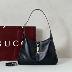 Replica qualità specchio Borse Firmate  a tracolla media Gucci Jackie 1961 863136 Nero