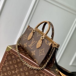 Replica Louis Vuitton M14236 Borsa a catena OnTheGo East West Marrone Imitazioni Replica qualità specchio Louis Vuitton M14236 Borsa a catena OnTheGo East West Marrone
