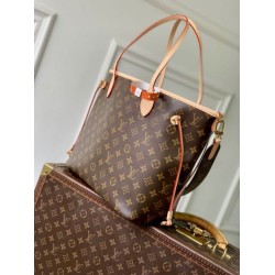 Borsa Louis Vuitton M28407 Neverfull Inside Out MM marrone