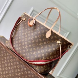 Replica qualità specchio Borsa tote Louis Vuitton M15124 Neverfull Inside Out GM marrone