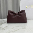 Borsa a tracolla Dior Bow piccola/media con finitura oro Caffè Borsa a tracolla Dior Bow piccola/media con finitura oro Caffè
