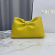 Borse Replica a tracolla Dior Bow piccola/media con finitura oro Giallo Borse Replica a tracolla Dior Bow piccola/media con finitura oro Giallo