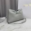 Borsa a tracolla Dior Bow piccola/media con finitura oro Grigio Borsa a tracolla Dior Bow piccola/media con finitura oro Grigio