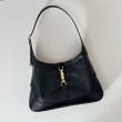 Borse Firmate Replica a tracolla media Gucci Jackie 1961 863136 Nero