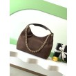 Borsa Chanel 26C Dumpling Hobo AS5978 scamosciata Caffè