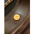 Borsa Chanel 26C Dumpling Hobo AS5978 scamosciata Caffè
