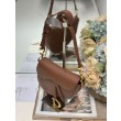 Borse Replica Dior Saddle pelle di vitello liscia marrone