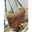 Borse Replica Dior Saddle pelle di vitello liscia marrone