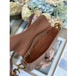 Borse Replica Dior Saddle pelle di vitello liscia marrone