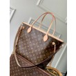 Borsa LV M28407 Neverfull Inside Out MM marrone
