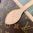 Borsa LV M28407 Neverfull Inside Out MM marrone