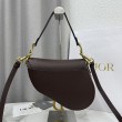 Borse Replica Saddle Dior pelle di vitello martellata marrone