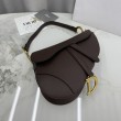 Borse Replica Saddle Dior pelle di vitello martellata marrone