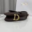 Borse Replica Saddle Dior pelle di vitello martellata marrone